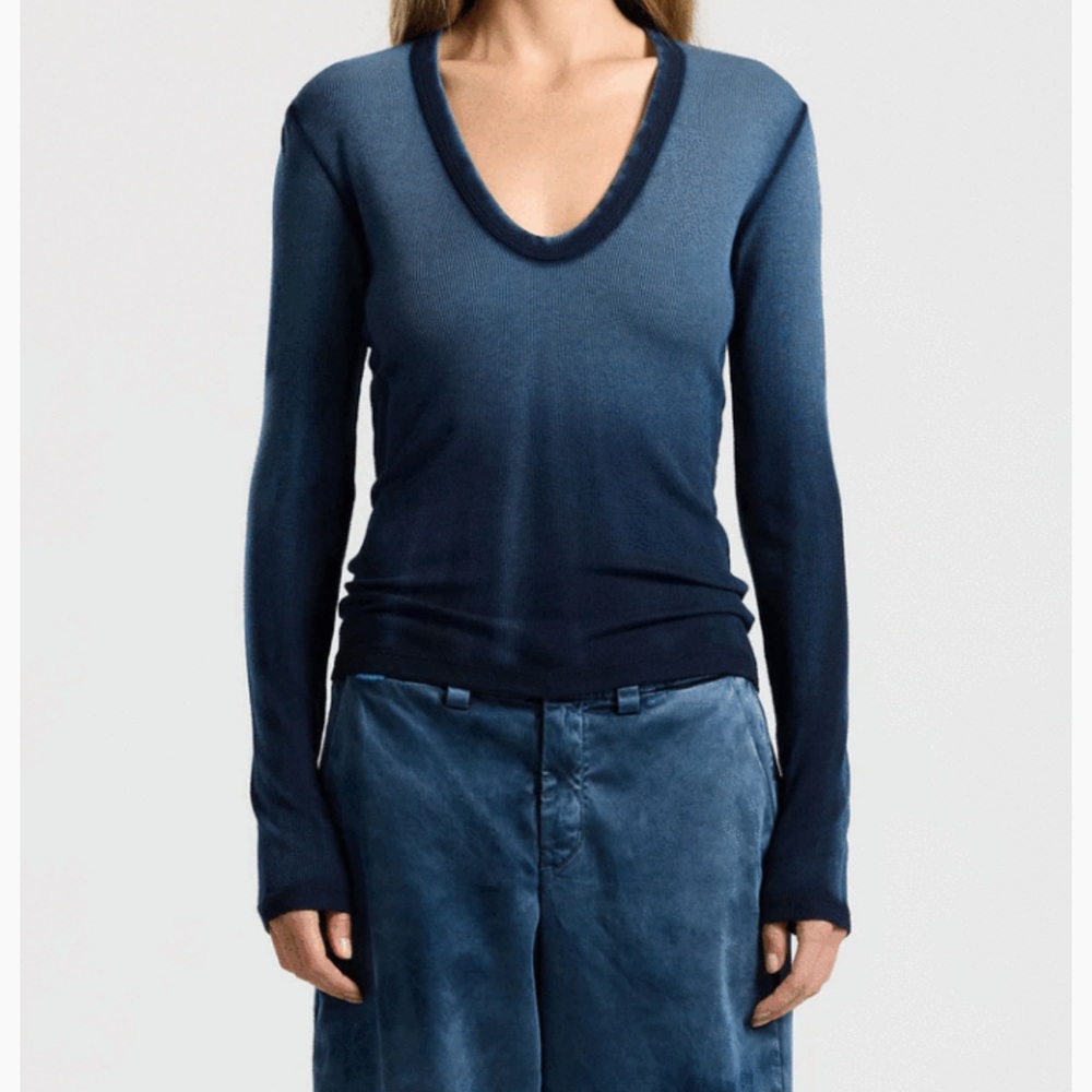 NWT Cotton Citizen Verona Crop U Neck Shirt Women’s Size Large